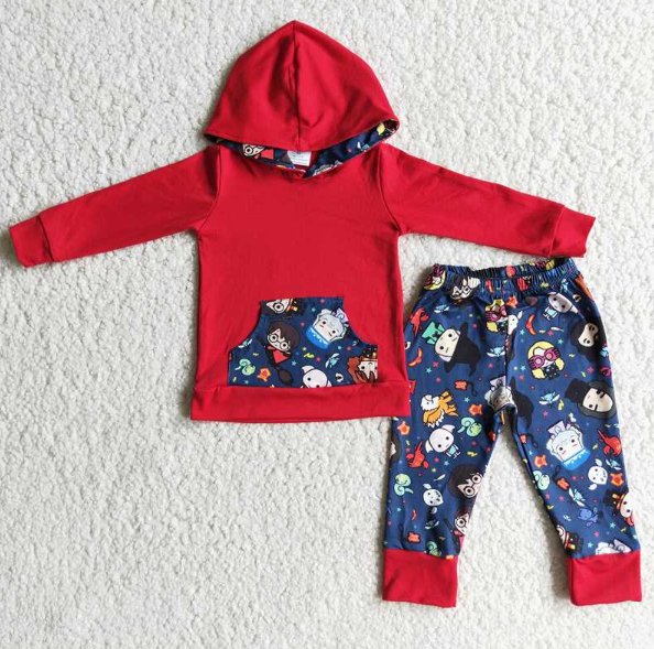 Baby Boys Hoodies Long Sleeve and Long Pants Sets