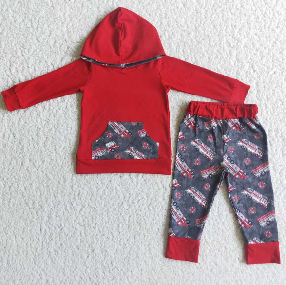 Baby Boys Hoodies Long Sleeve and Long Pants Sets