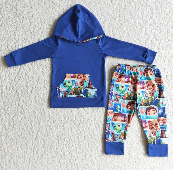 Baby Boys Hoodies Long Sleeve and Long Pants Sets