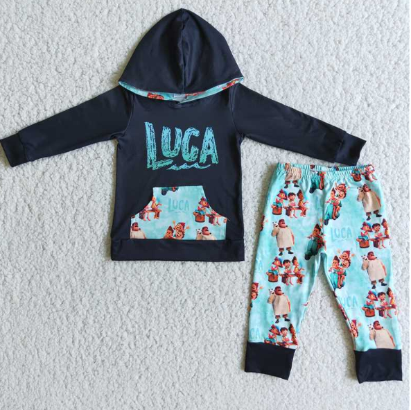 Baby Boys Hoodies Long Sleeve and Long Pants Sets