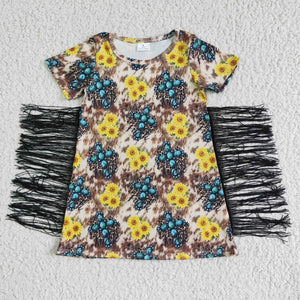 GSD0056 Sapphire tassel Baby dress