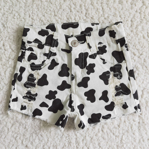 SS0027 COW Jeans Shorts Pants