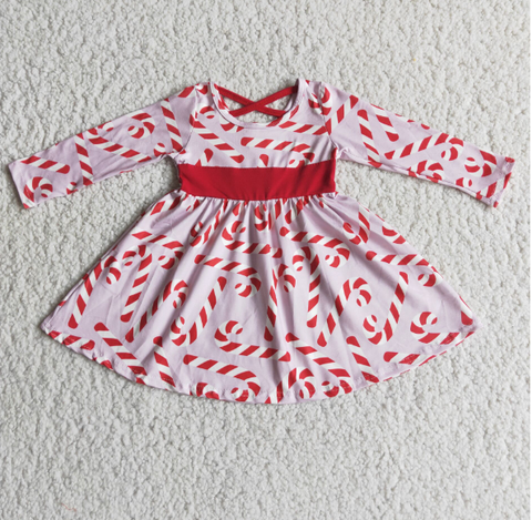 6 A12-18 christmas pink dress