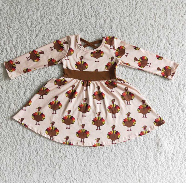 6 C10-19 turkey long sleeve dress