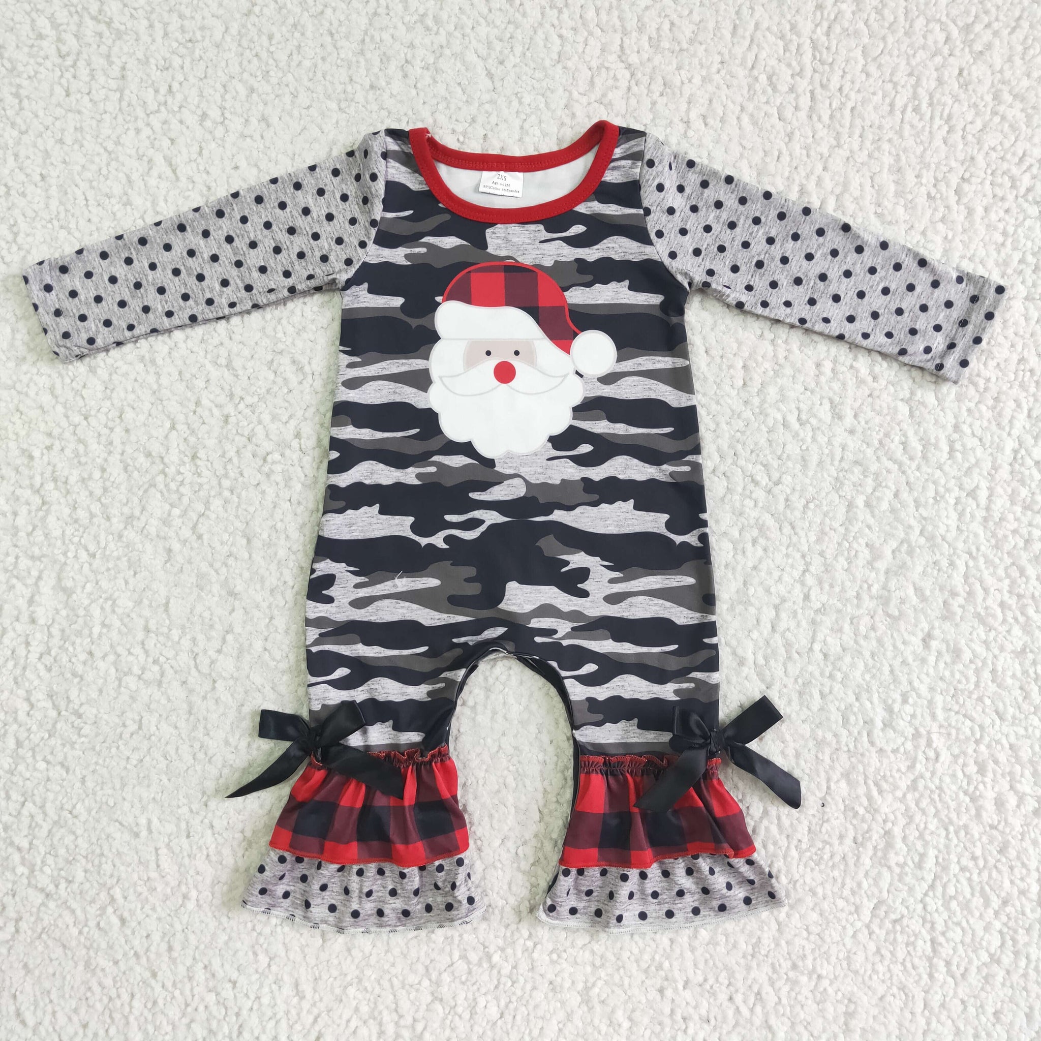 6 A24-9 Pumpkin Santa Claus  Infant Baby Girls Romber