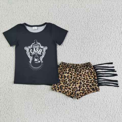 A3-4 Baby Girls  Short Sleeve Shorts Sets