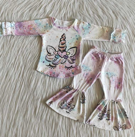 Purple Unicorn Long Sleeve Suit