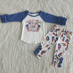 6 A26-11 dr seuss corona blue lace long sleeve suit
