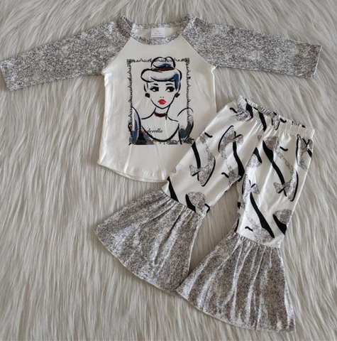 Cinderella Long Sleeve Flared Pants Set