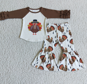 Hat Turkey Lace Long Sleeve Suit