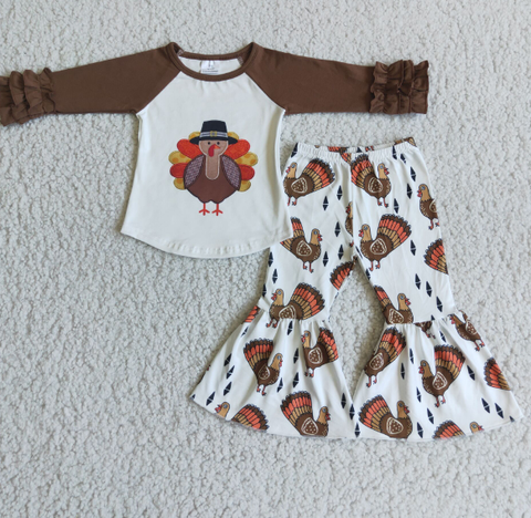 Hat Turkey Lace Long Sleeve Suit