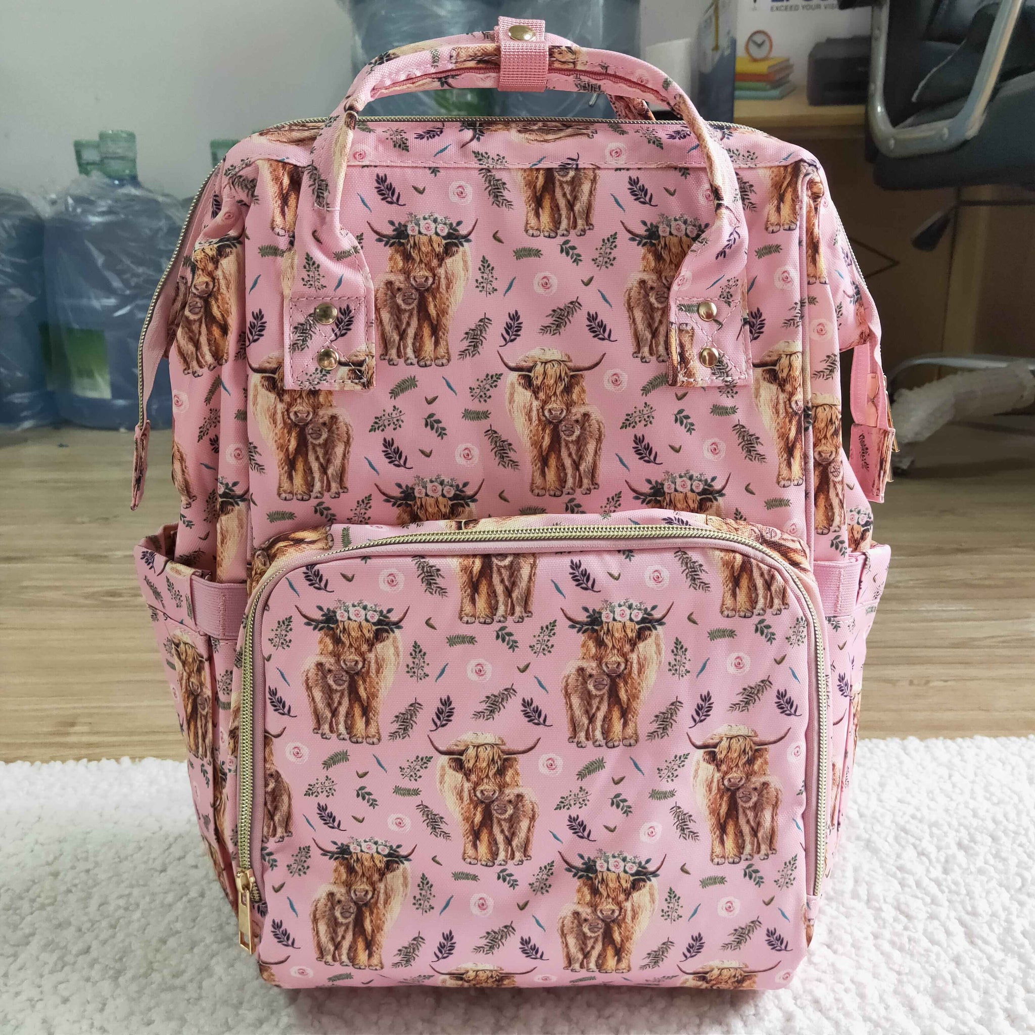 BA0016 pink cow bags