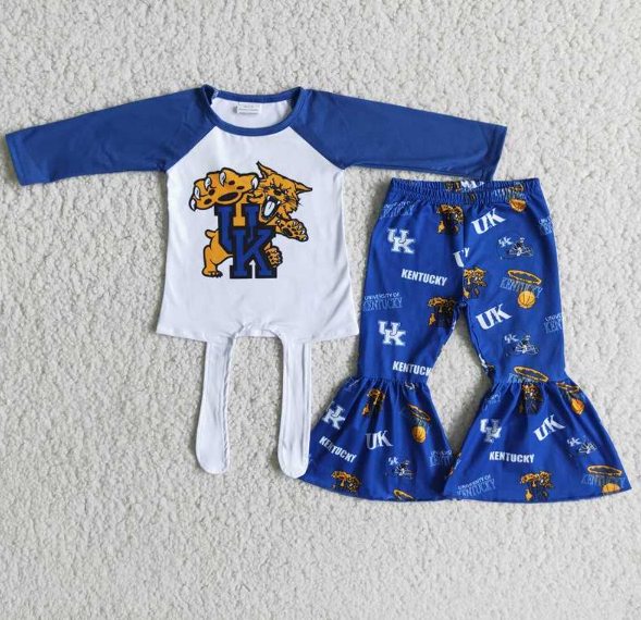 UK Team Long Sleeve Flared Pants Set