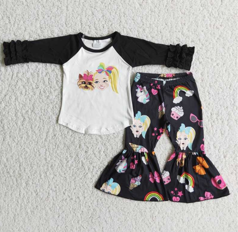 JOJO girl and puppy black set
