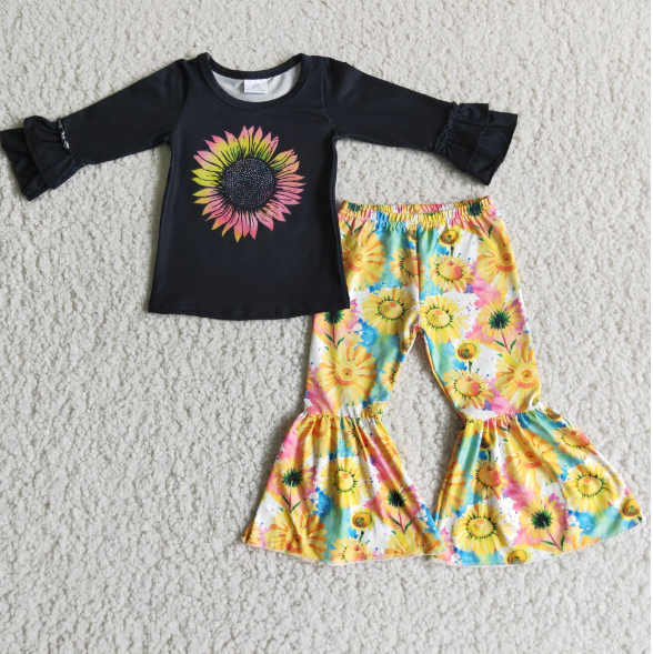 Sunflower  Long Sleeve Pants Set