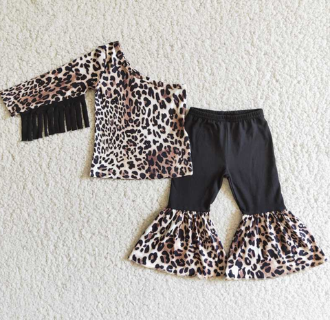 Leopard Fringe Set