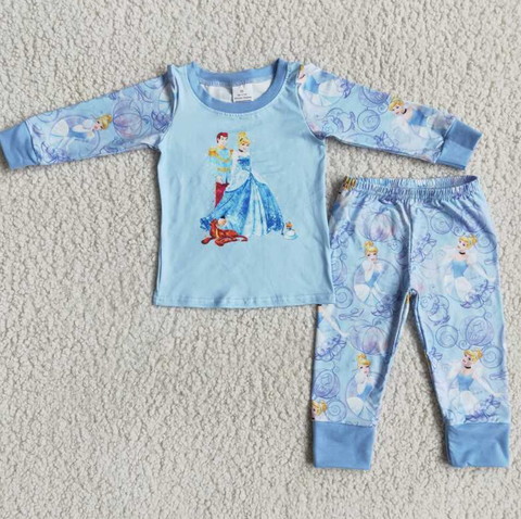 Autumn and winter Cartoon  girls pajama set