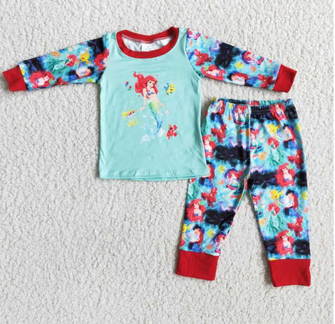 Autumn and winter Cartoon  girls pajama set