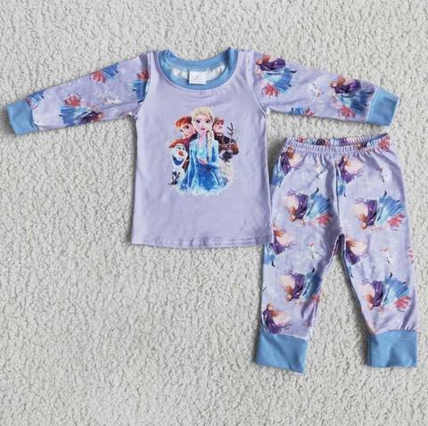 Autumn and winter Cartoon  girls pajama set