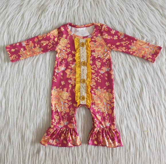 6 A13-1 floral print Baby romber