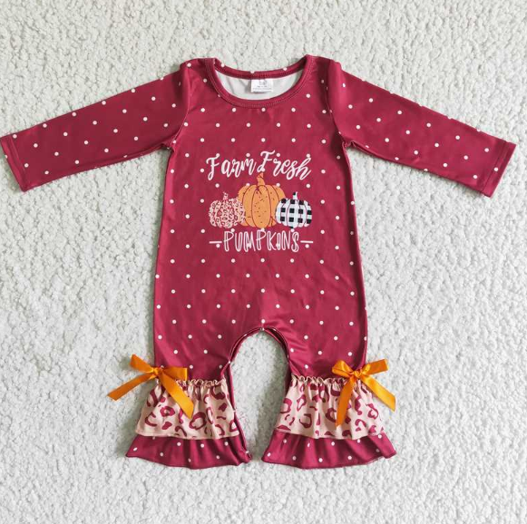 6 A30-16 Tricolor Pumpkin Bow romber