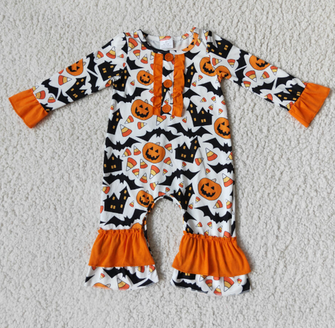 6 A16-21 Halloween Pumpkin Button romber