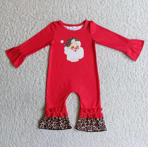 6 A10-4 santa claus red romper