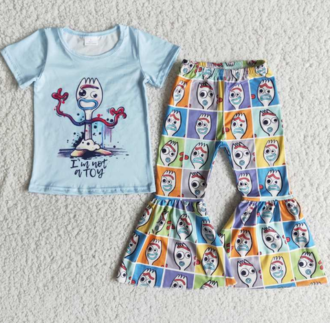 B2-2 WTOY Figure Toy Short Sleeve Flared Pants Set