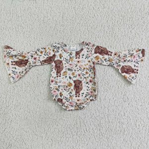 LR0005 Flower Alpine cow Long Sleeve romber