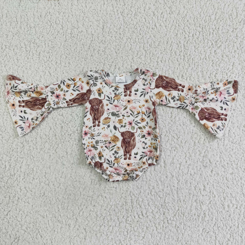 LR0005 Flower Alpine cow Long Sleeve romber