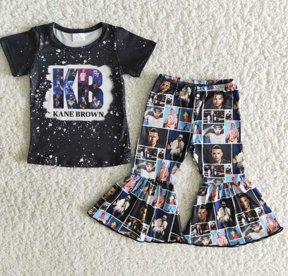 B7-14 KB male singer short-sleeved pant set
