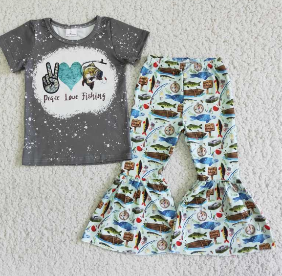 Aa-3 fishing short sleeve fish pant  set