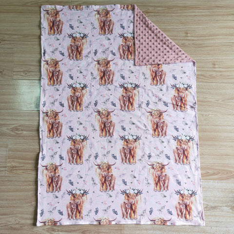 BL0016 Baby Pink Alpine Blanket