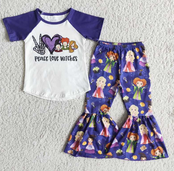 A3-11 Purple short-sleeved pant set