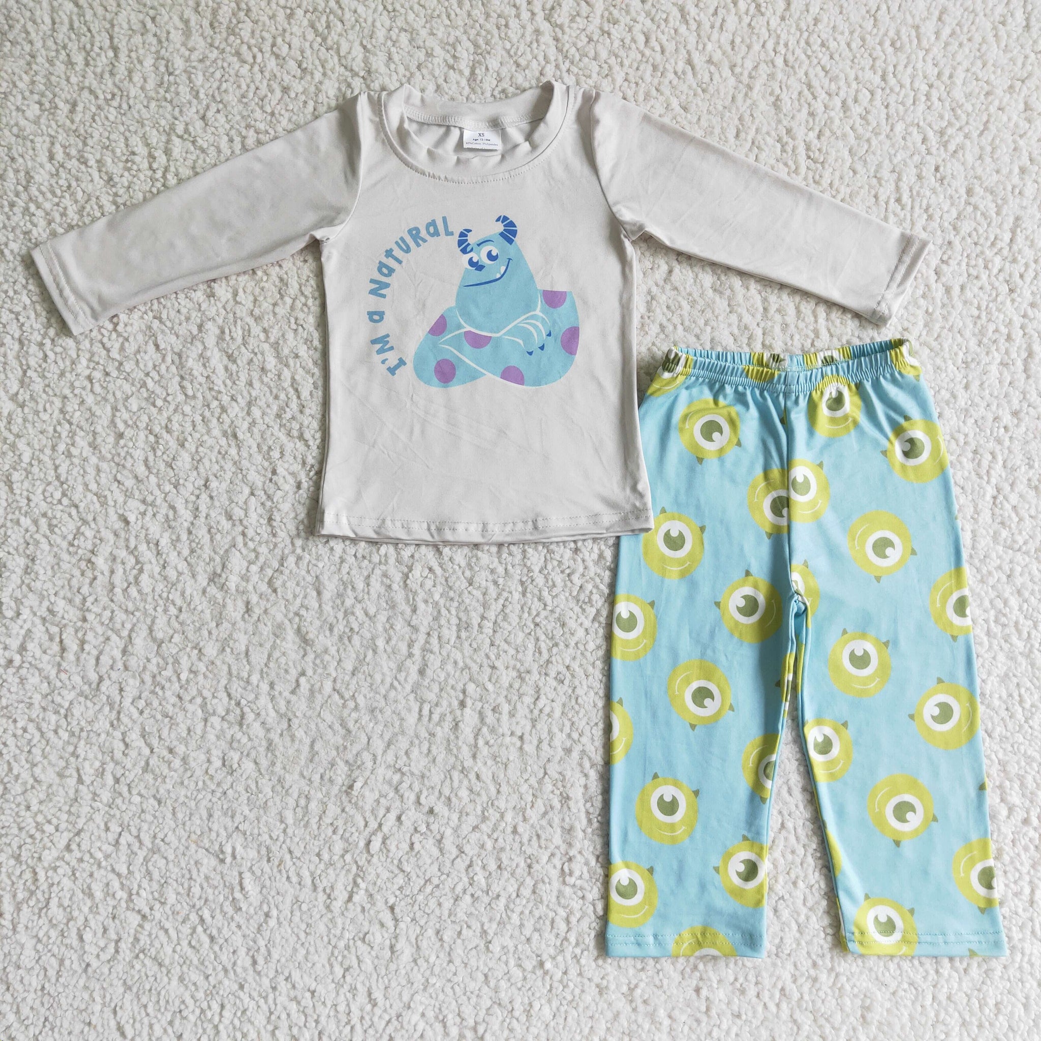 Autumn cartoon boy suit