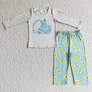 Autumn cartoon boy suit