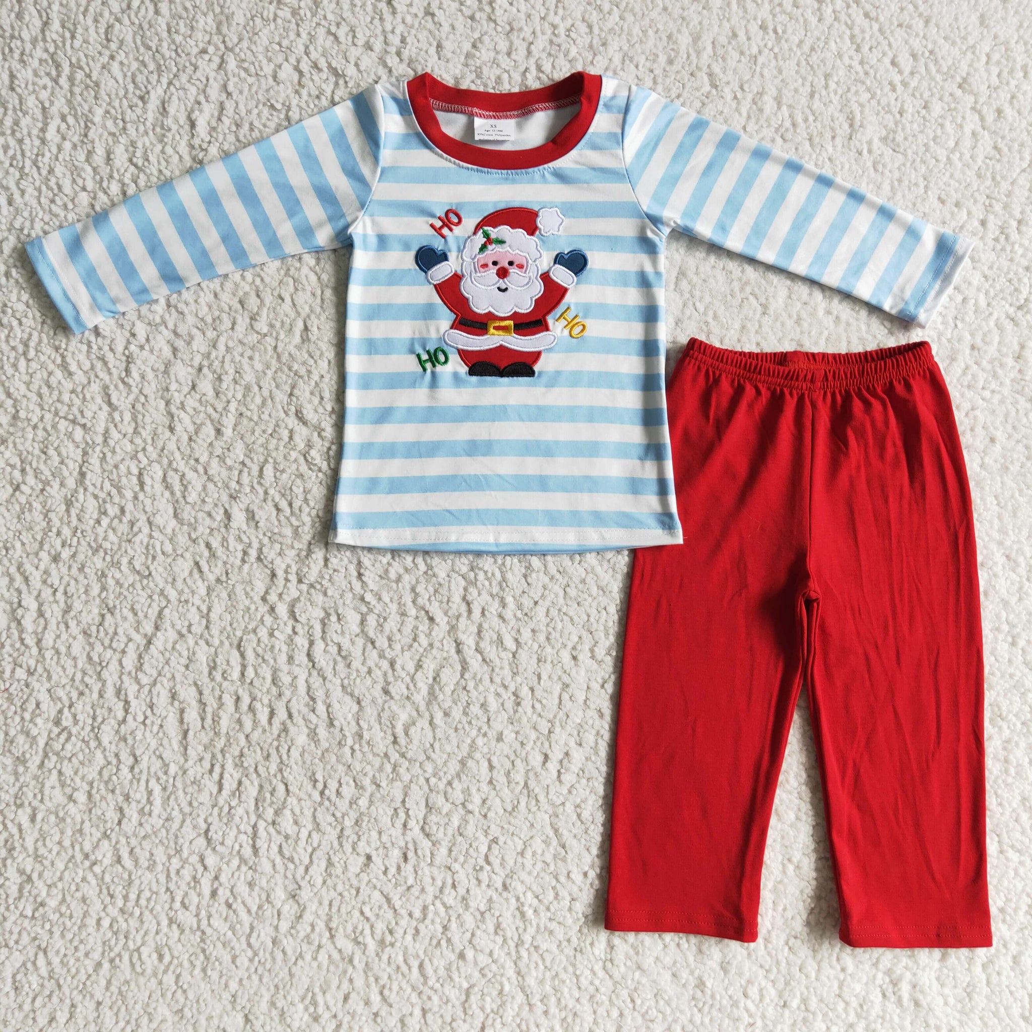 Kids Boy Embroidery Christmas Set