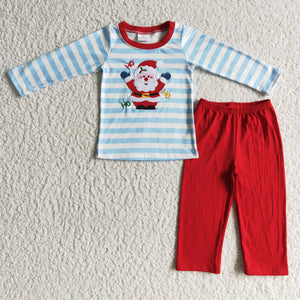 Kids Boy Embroidery Christmas Set
