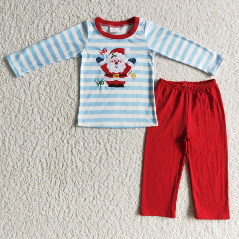 Kids Boy Embroidery Christmas Set
