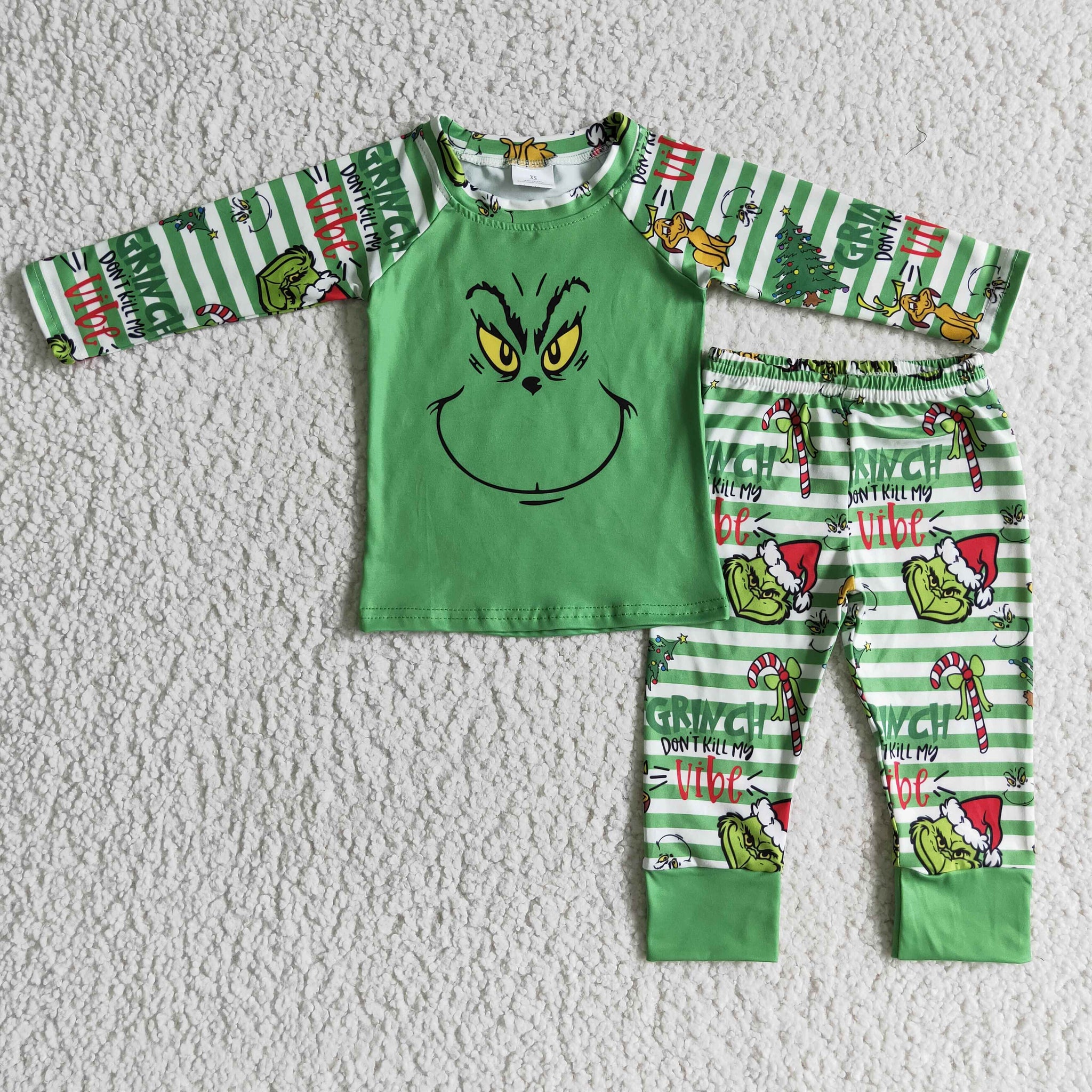Christmas Grinch Boy Set