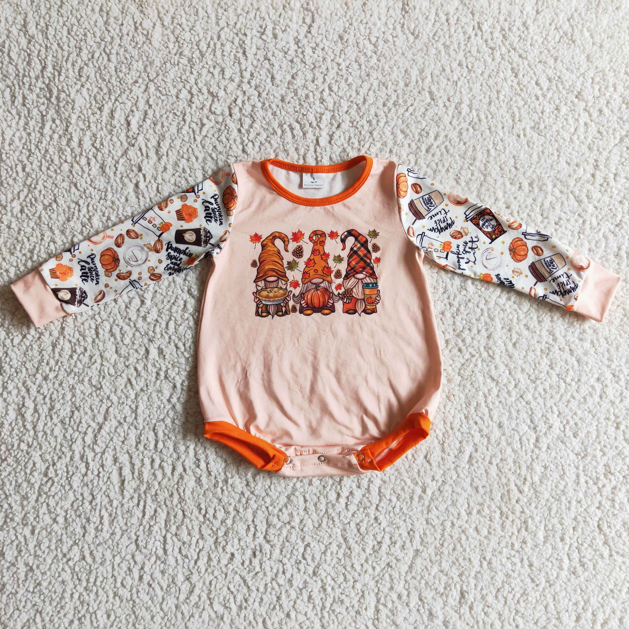 LR0155 halloween cute long sleeve romper