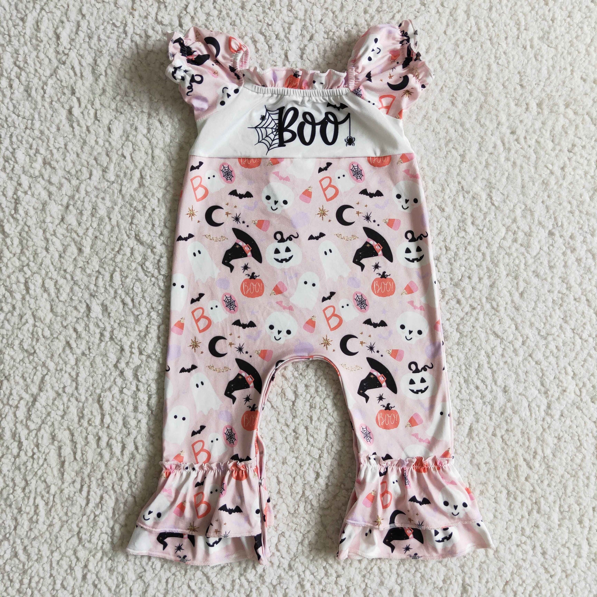 SR0091 halloween baby girl romper
