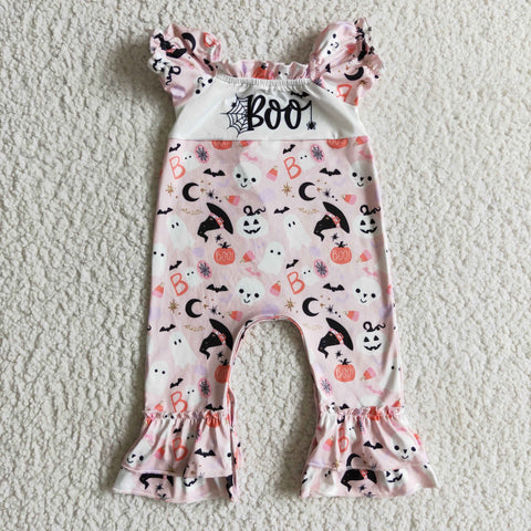 SR0091 halloween baby girl romper