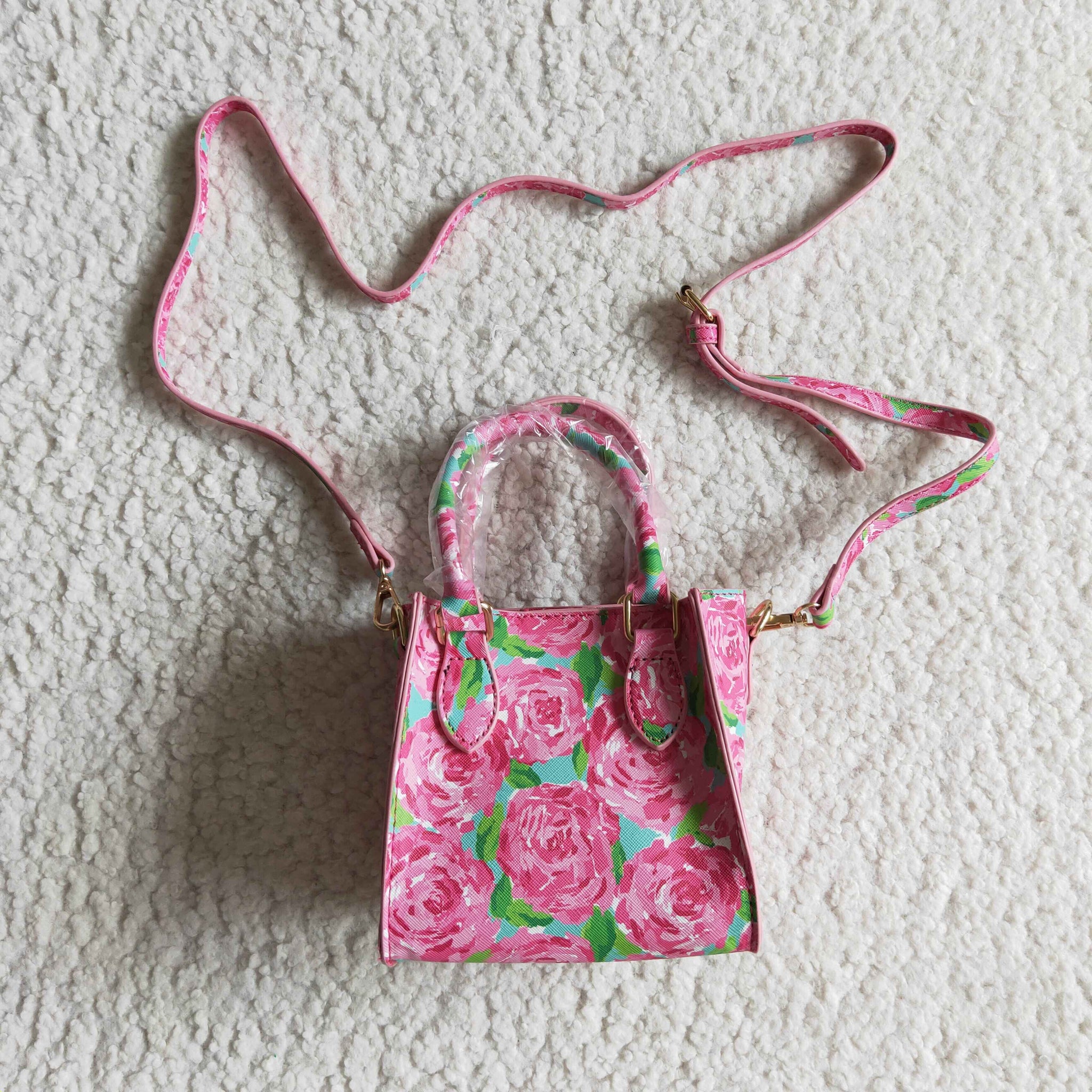 BA0024 Pink Floral Bag