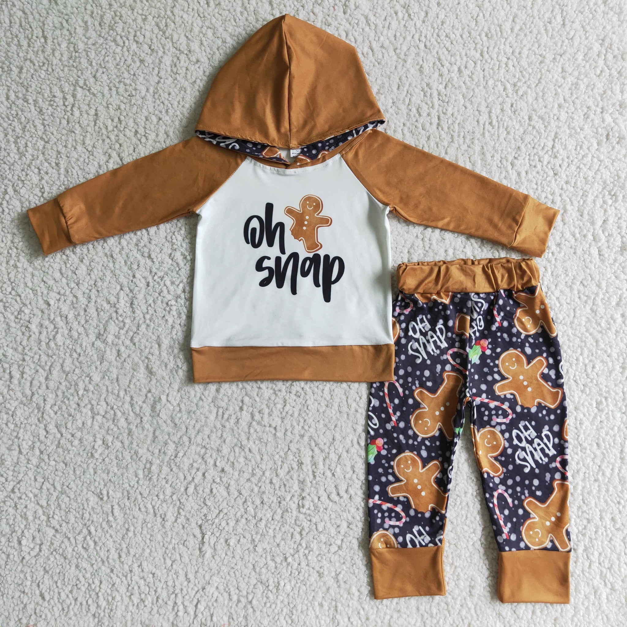 BLP0075 Gingerbread Boy Hoodie Set