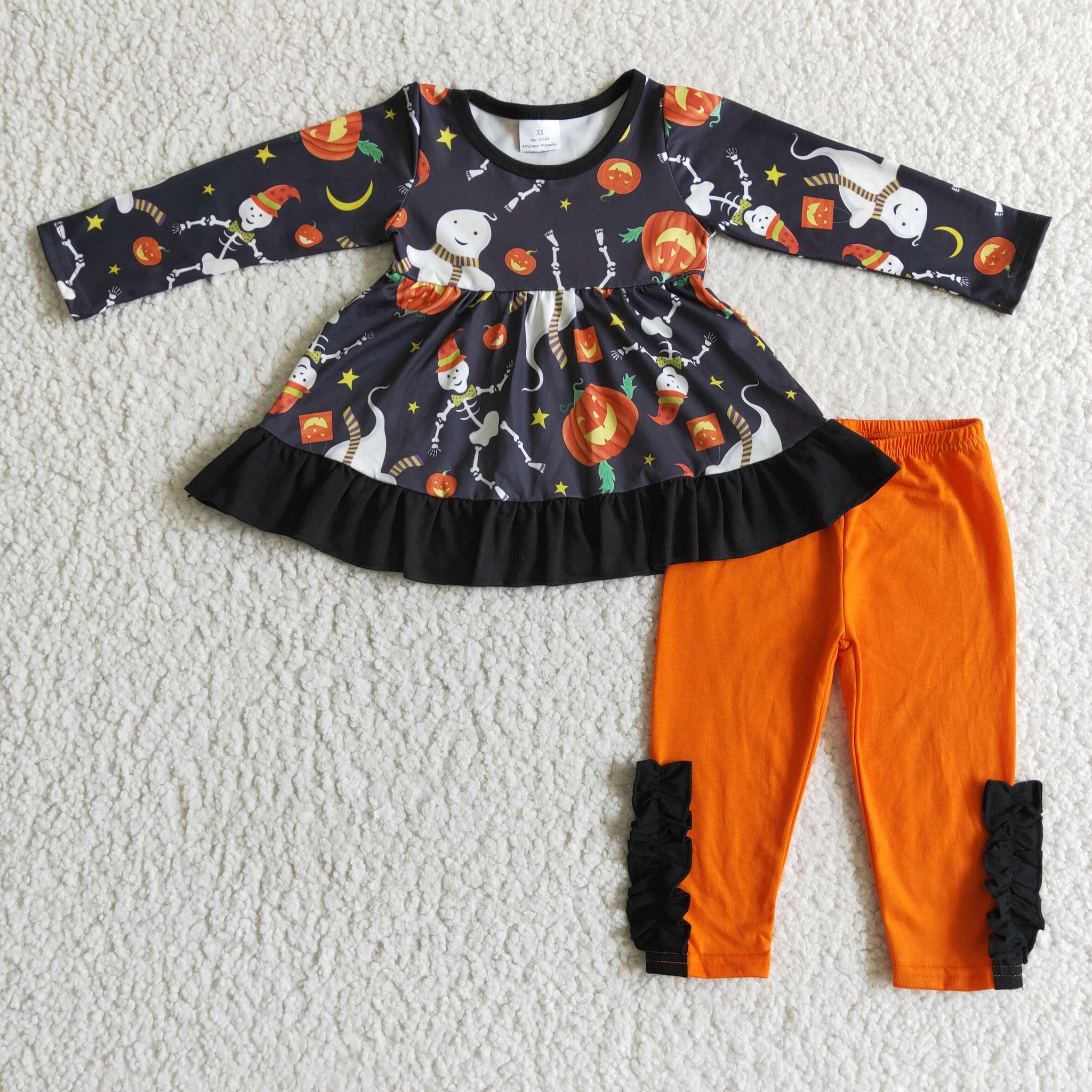 halloween girl long sleeve suit
