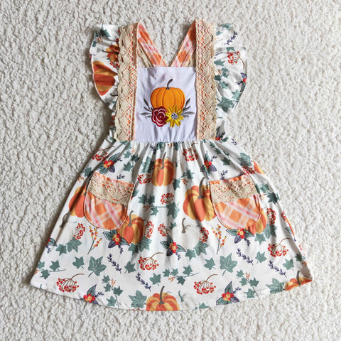 GSD0146 halloween short sleeve girls dress