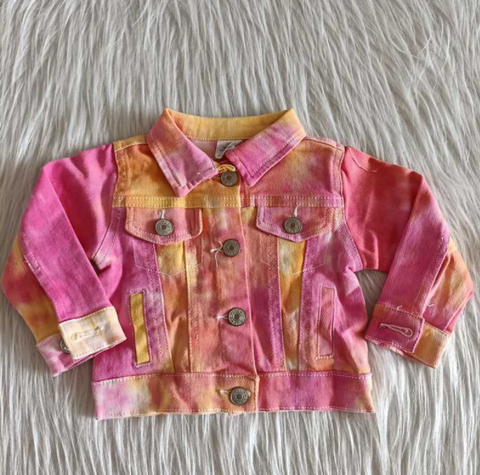 6 A9-26 Tie-Dye Pink Denim Jacket