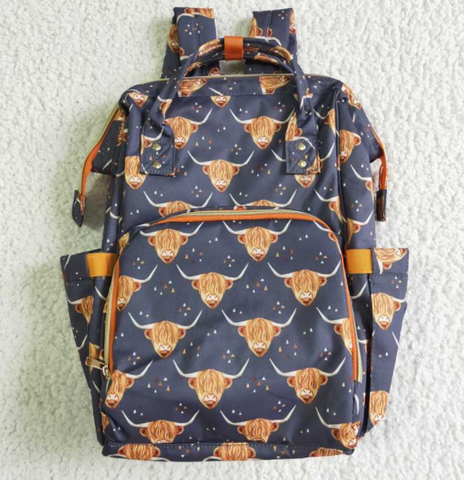 BA0005 Cute cow head print bag backpack