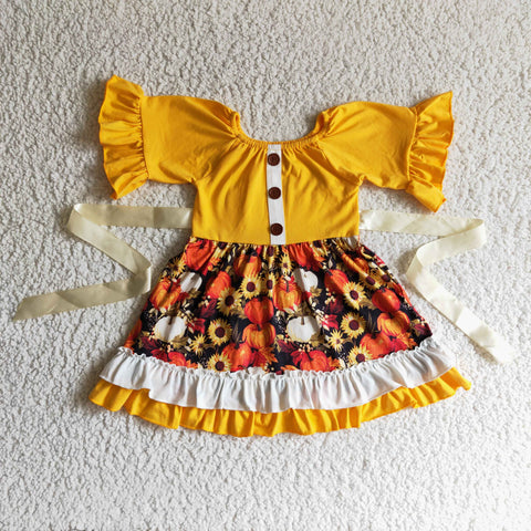 GSD0144 halloween girl short sleeve dress